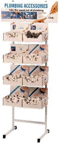 Wire and tube floor stand